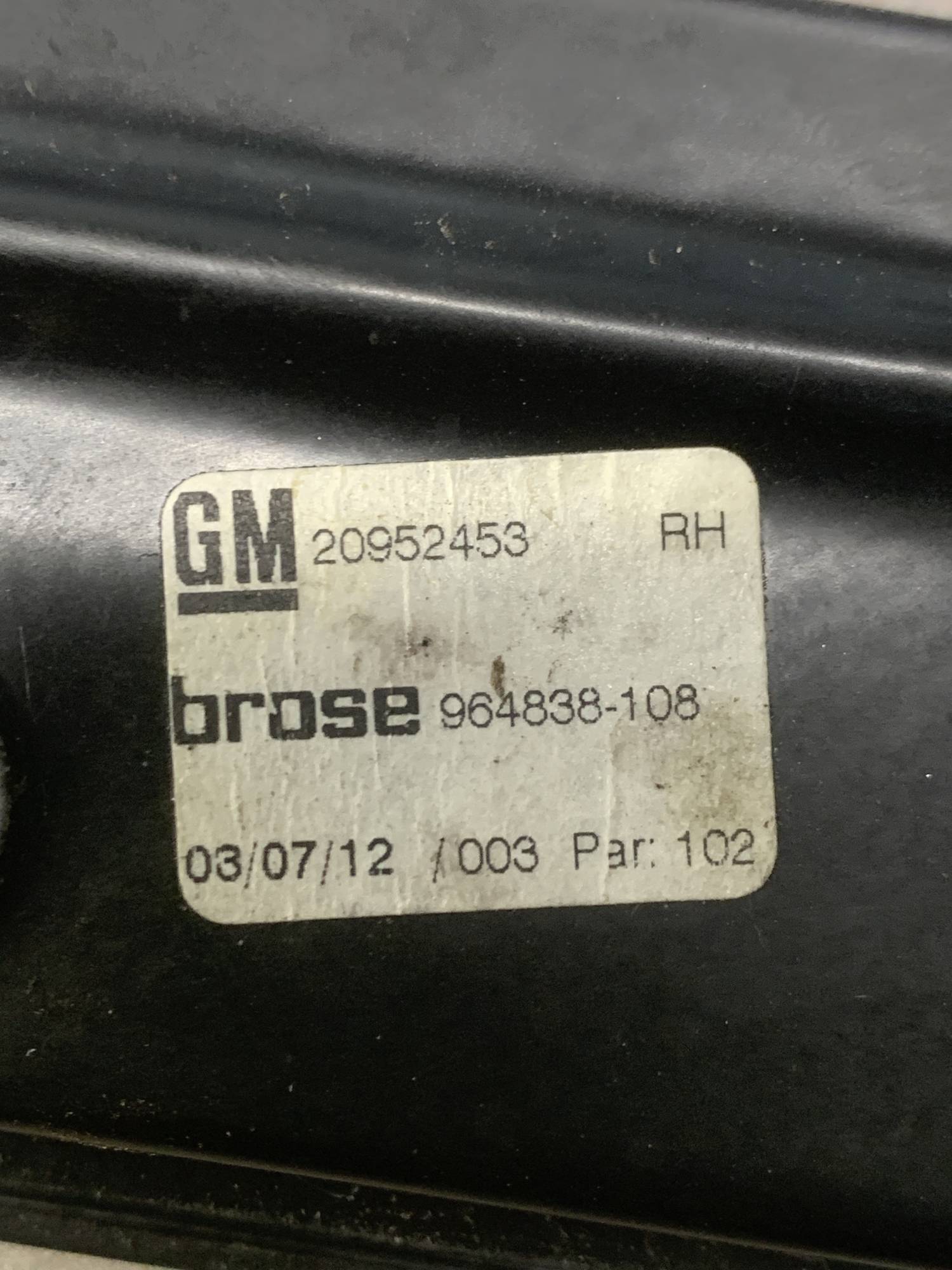 Склопідйомник передній правий електричний 7pin OPEL INSIGNIA В 08-17 20952453