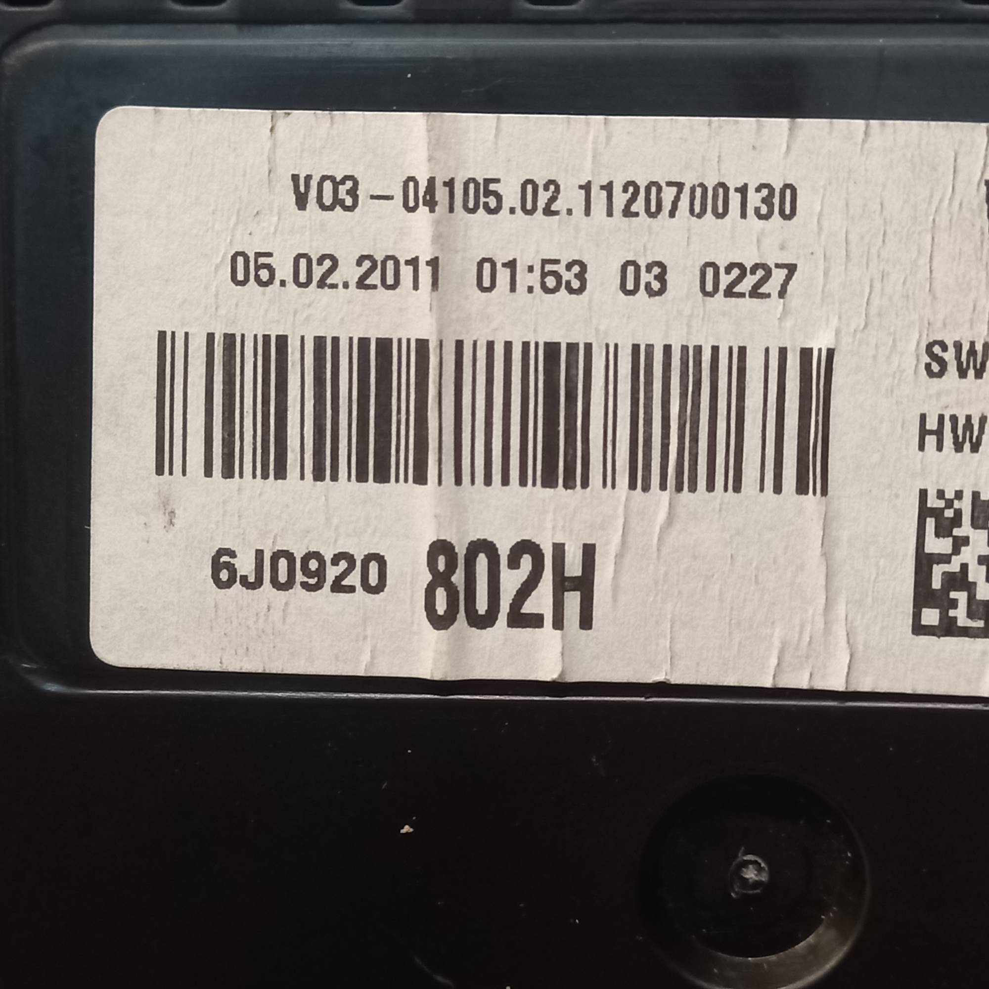 6j0920802h Панель приладів Seat ibiza 6j