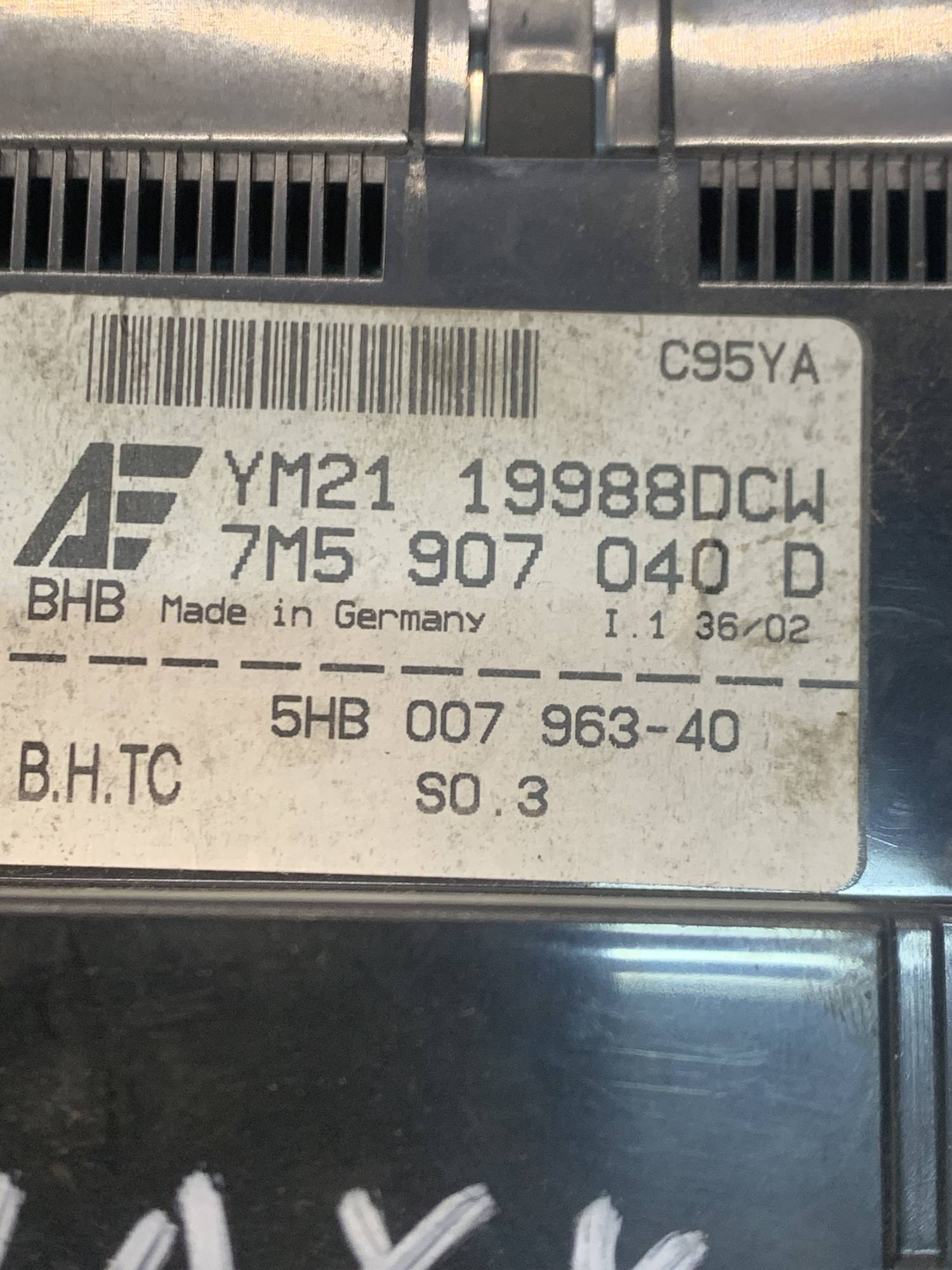 Блок панель клімат контролю FORD GALAXY MK1 7m5907040d