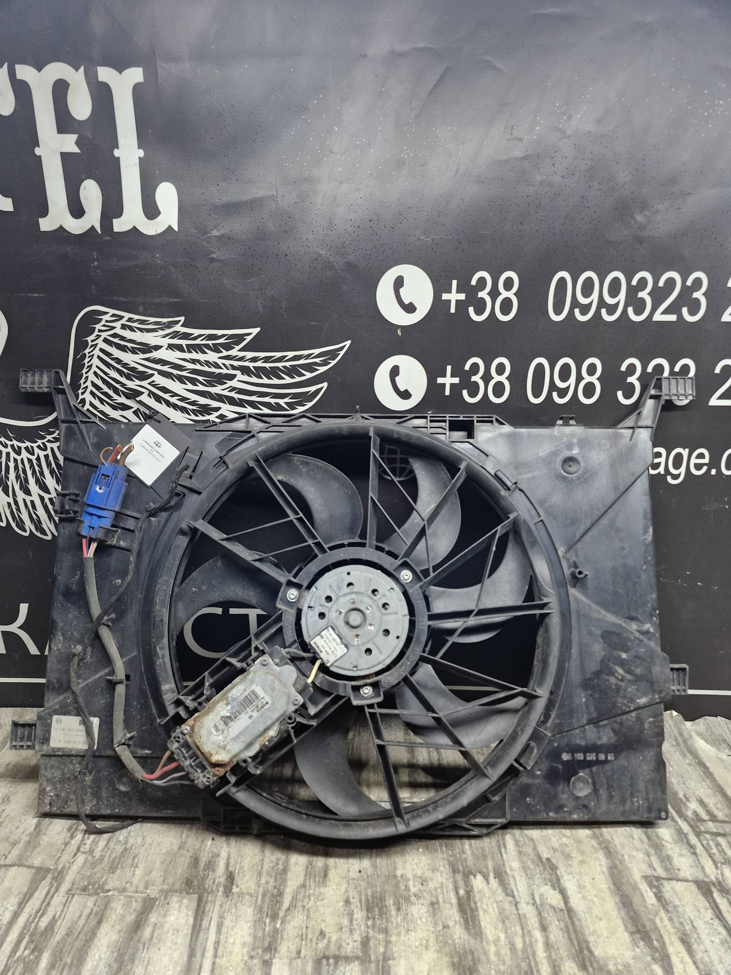 a1698203542 A1695050255 Диффузор вентилятор Mercedes A W169 2004 – 2008