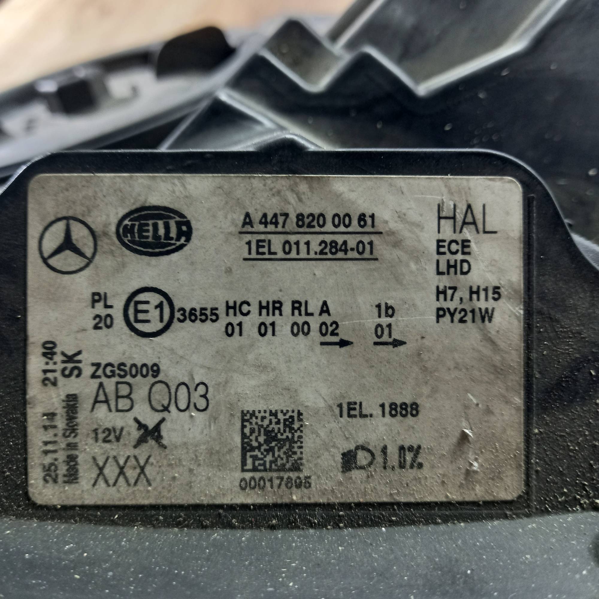 Фара передня ліва Mercedes Benz Vito/V-Class 2014- A4478200061 -