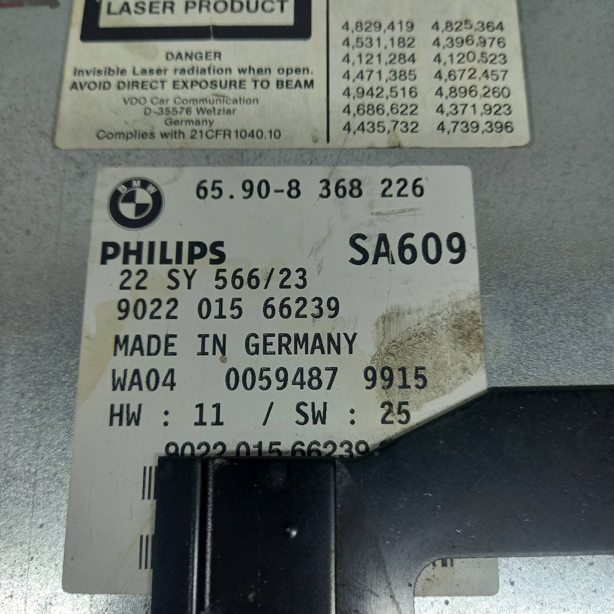 Блок навігації BMW E46 E39 philips 8368226