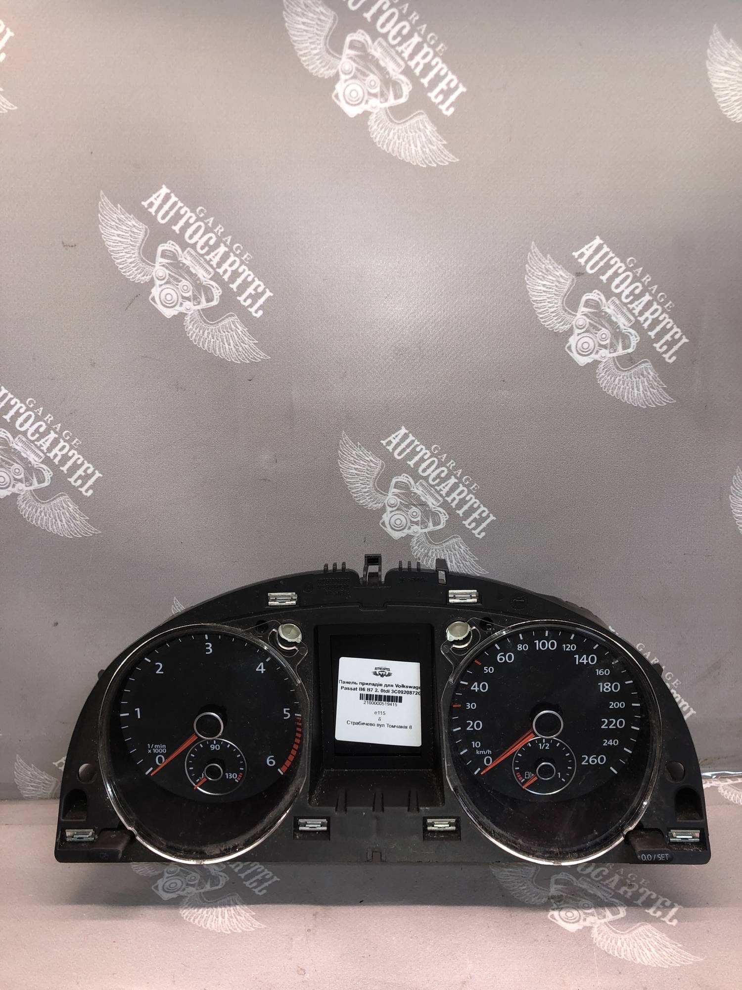 Панель приладів для Volkswagen Passat B6 B7 2. 0tdi 3C0920872G