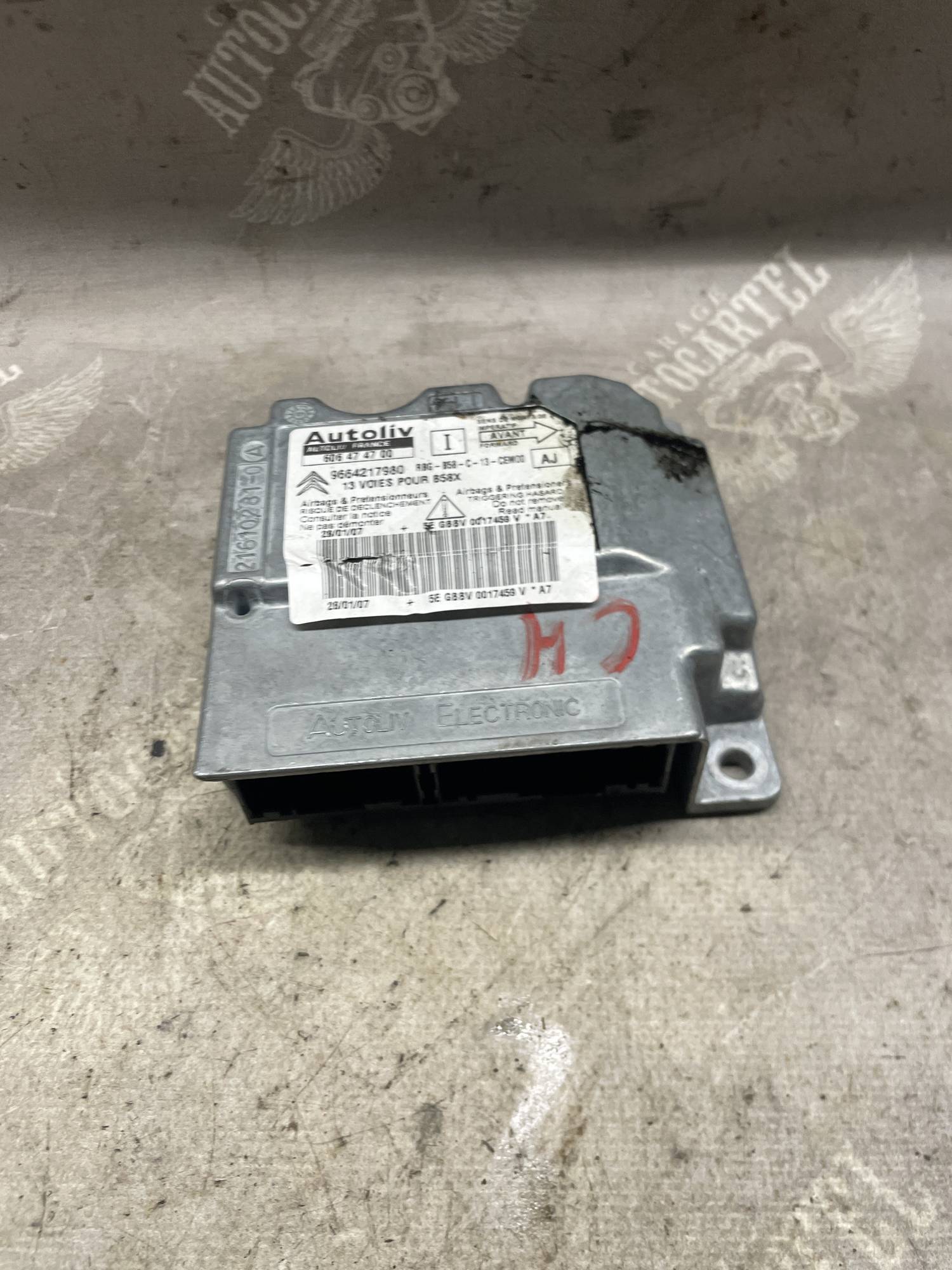 Блок управління AirBag Citroen C4 Picasso 9664217980