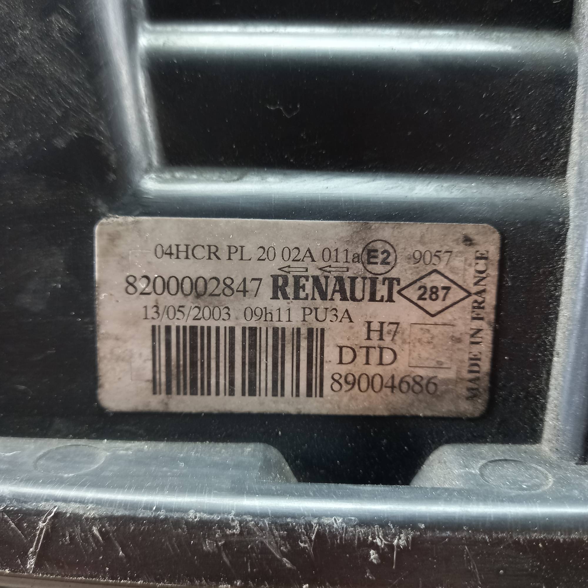 Фара передня права 8200002847 Renault LAGUNA II