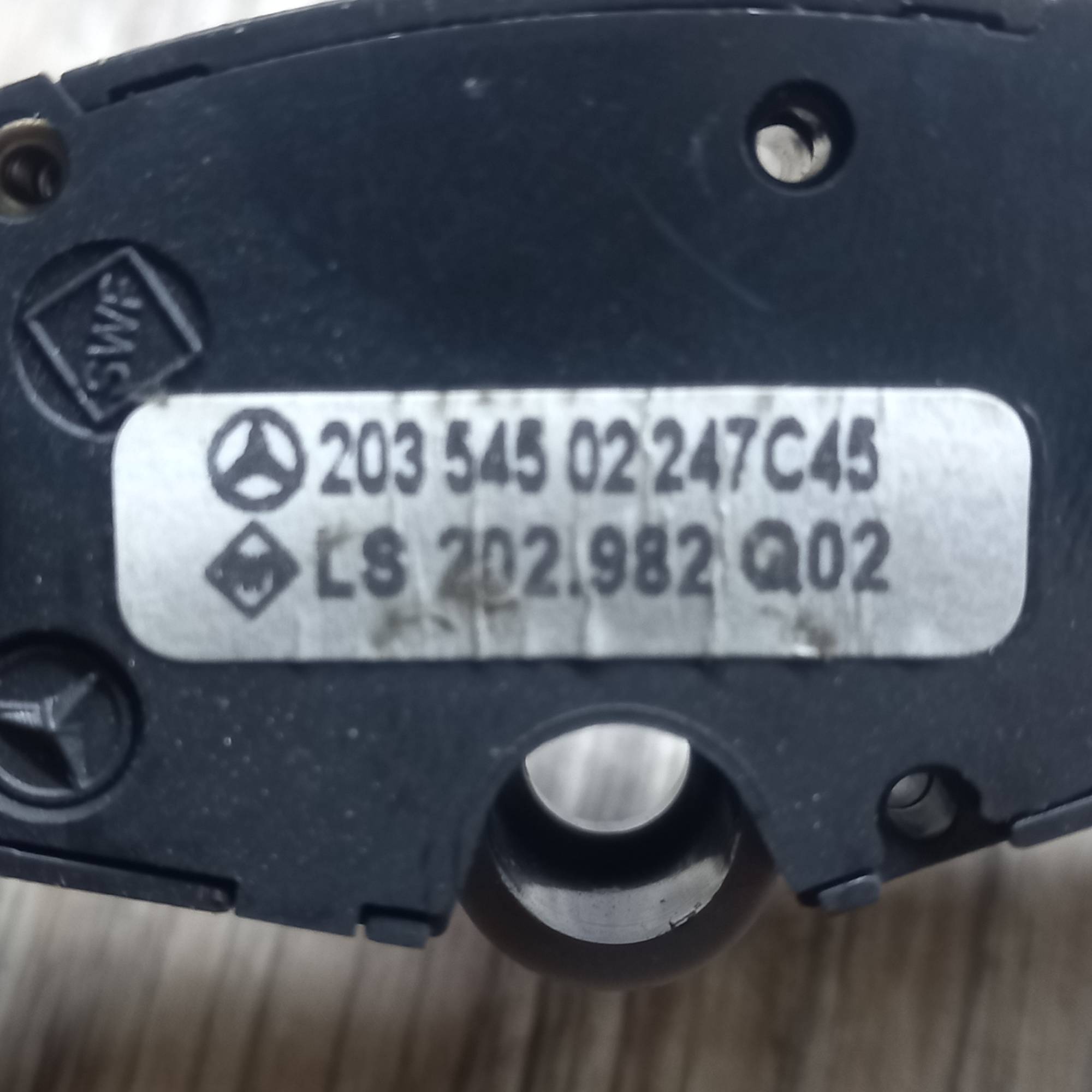 20354502247c45, Підрульовий перемикач круїз контролю Mercedes C-class (W203) 2000-2007