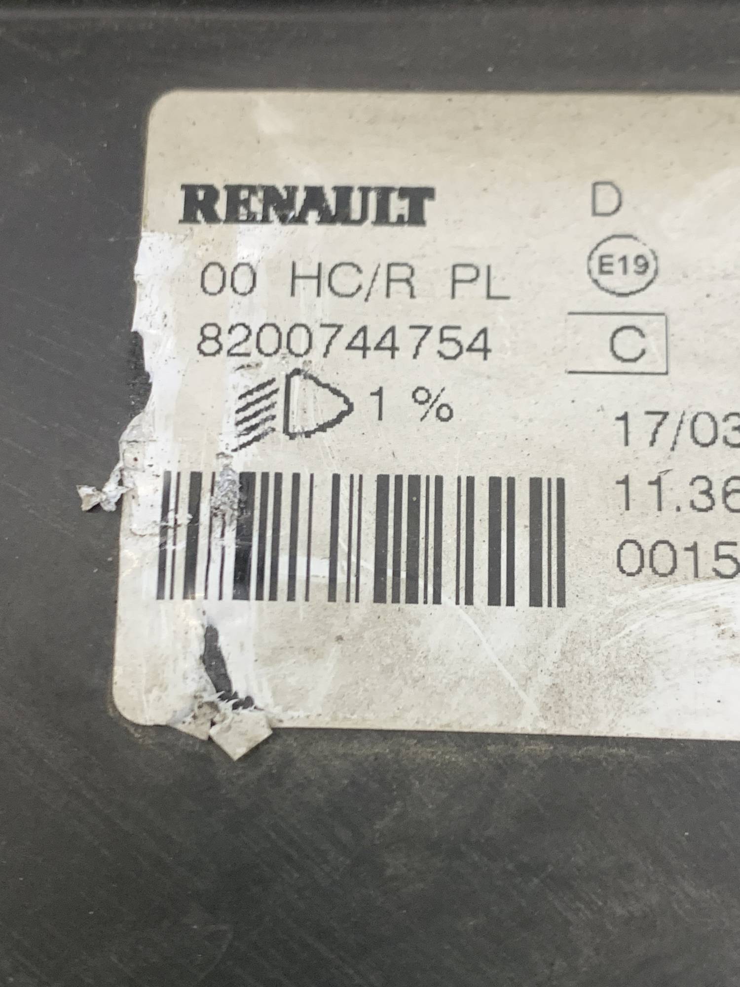 Фара права Renault Logan I, MCV 8200744754