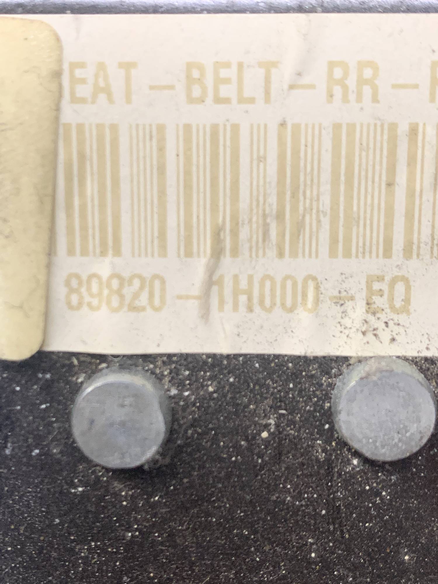 Ремень безпеки задній Kia Ceed HB 89810-1H000 89820-1H000