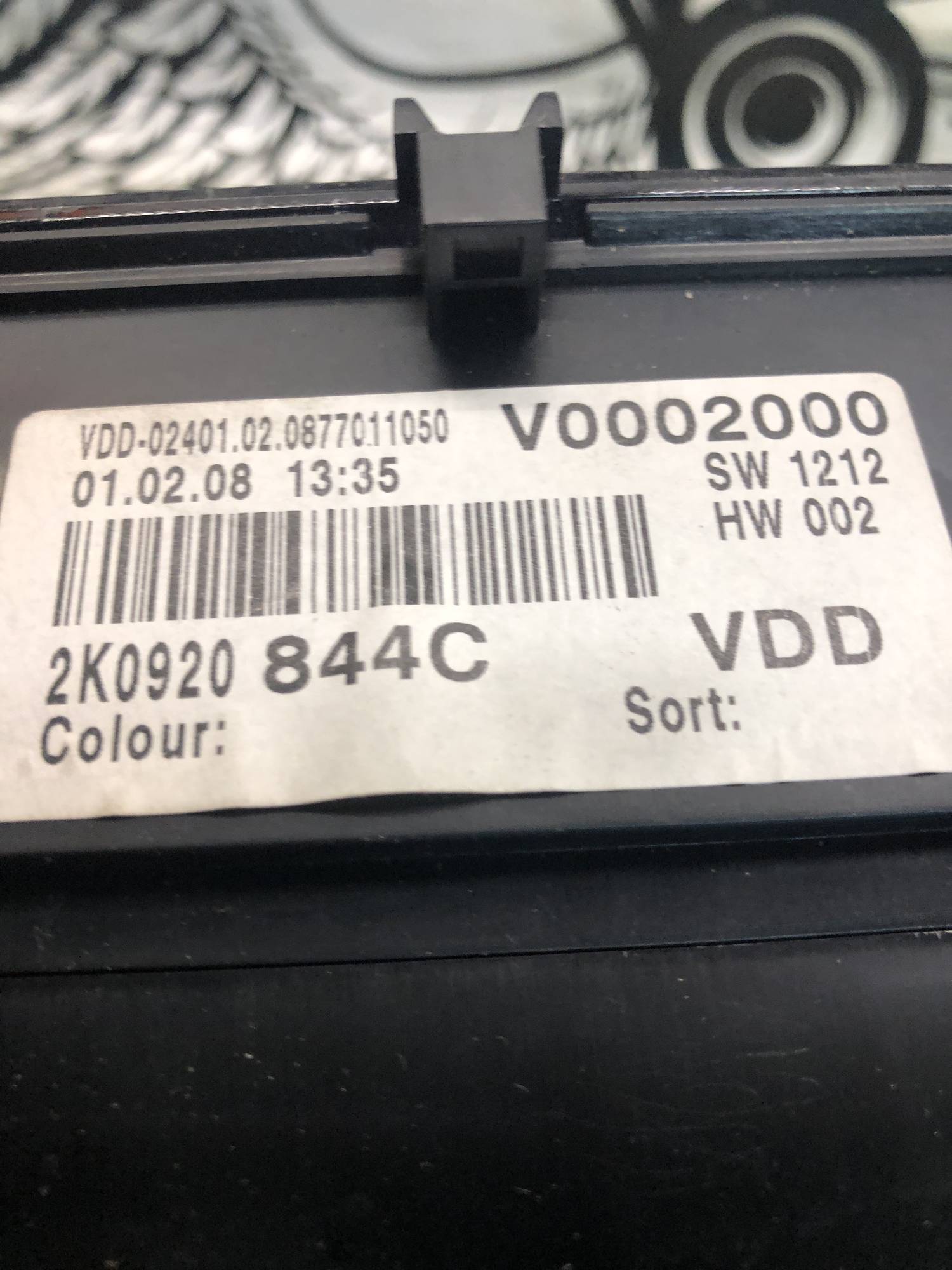 2K0920844C панель приладів Vw Caddy 3 1.9