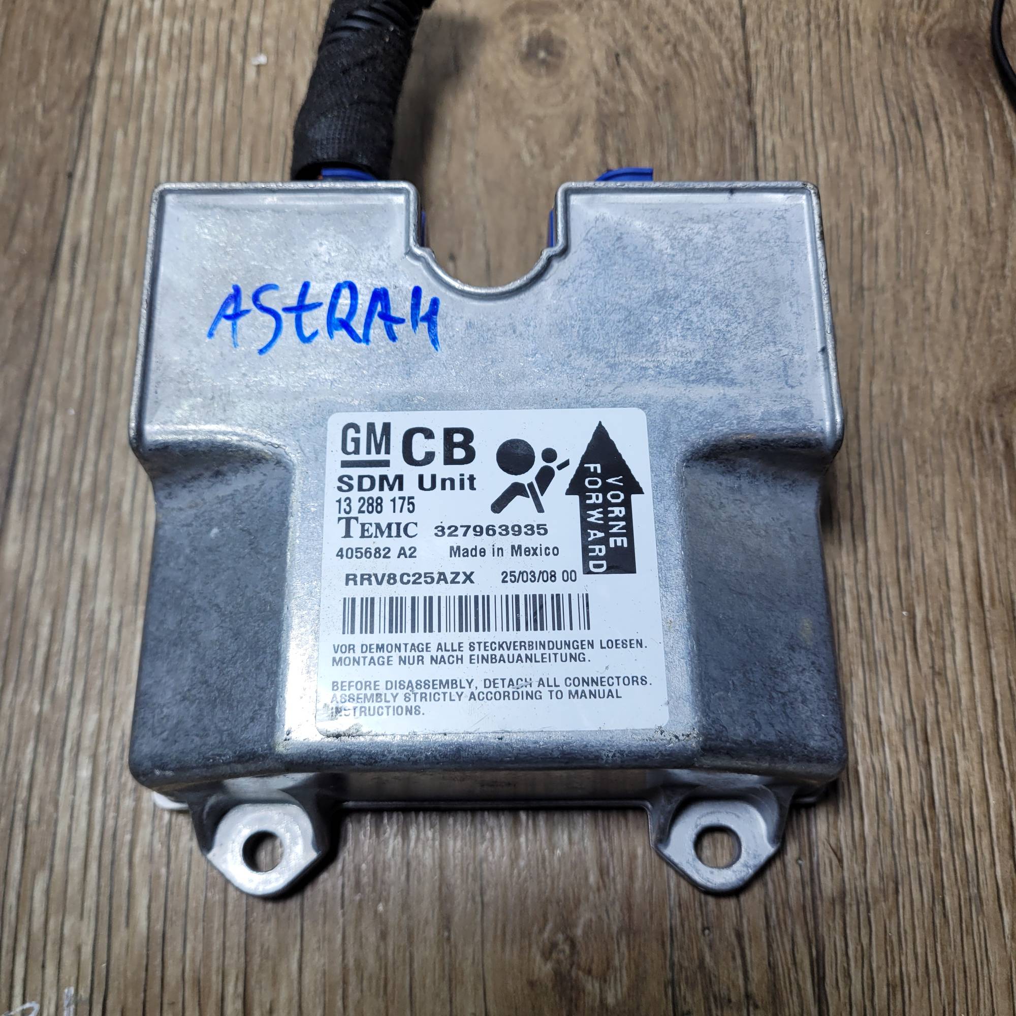 Блок управління airbag Opel Astra H 13288175