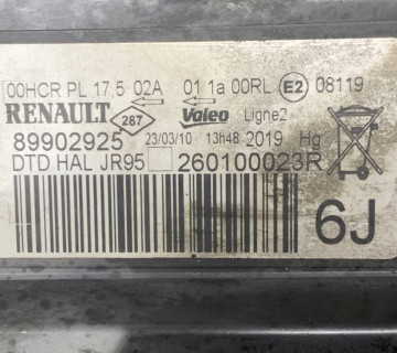 Фара передня права Renault Scenic 3 під полірування. 260100023r