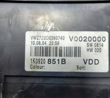 Панель приладів 1k0920851b Vw golf 5