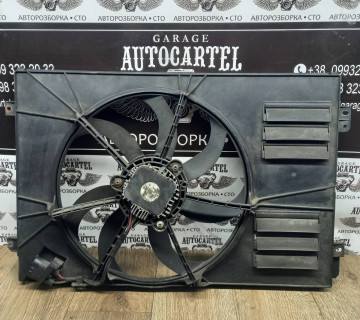 1k0121205ac Вентилятор охолодження з дифузором в зборі Skoda Octavia A5 1K0959455FB, 1K0121203AH, 1K0121205AC, 1K0121207BA