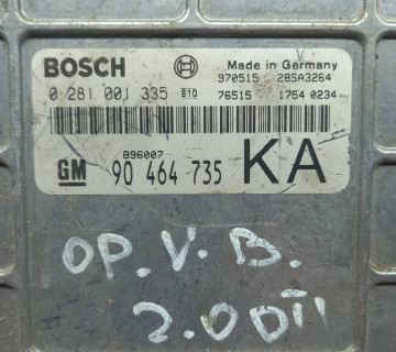 90464735 Блок керування двигуном ЕБУ Opel Vectra B 2.0DTI