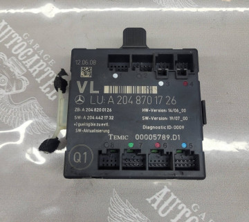 Блок управління передньої лівої двері Mercedes W204, S204 A2048701726