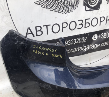 5j6807421 Бампер задній хетчбек Skoda Fabia 2007-2014 21895708