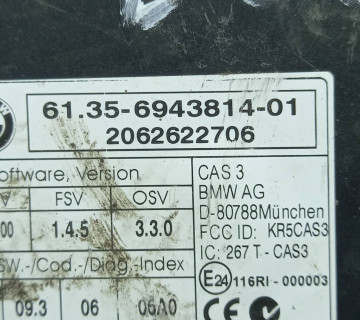Модуль, блок, контроллер CAS BMW E60,61 6135694381401