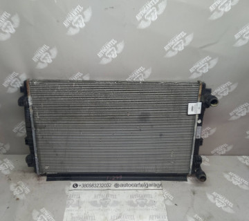 Радіатор основний vw passat b8 14-, golf vii 12-20, touran 15-, t-roc 17-; audi a3 12-22, a3 20-, q2 16-; skoda octavia a7 13-19 5q0121251em