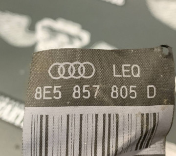 РЕМІНЬ ЗАДНЬОГО РЕМЕНЯ БЕЗПЕКИ AUDI A4 B7 8E5857805D лівий