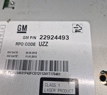 22924493 Блок управління звуком Opel Astra J 2009—2015