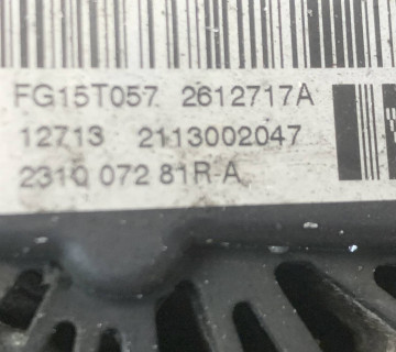 Генератор (150 A) Dacia Duster / Dacia Logan II / Renault Clio IV / Renault Megane 1.5 dci 231007281r-a