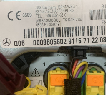 Подушка безпеки Airbag у кермо MERCEDES W204 0008605602