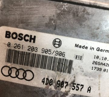 Блок управління 0261203905/906 audi a8 d2 3.7 8v 4d0907557a