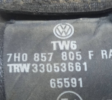 Ремінь безпеки передній лівий з пиропатр VW Transporter (T5) 2003-2015 7H0857805F