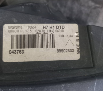 Фара передня права перед citroen c4 89902333, 043281