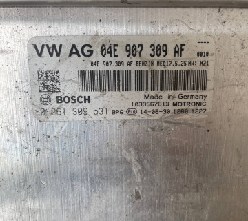 04E907309AF, 0261S09531, 1.2 TSI Блок керування двигуном для VAG Skoda Fabia 3 2007-2014