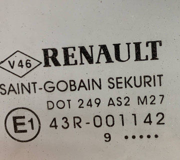 Скло двері заднє ліве RENAULT MEGANE 3 2013-2015 Хетчбек 43r-001142, 21806803