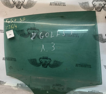 Скло дверей заднє праве VW Golf 5 Plus зелене, 43r-001108, 21808104