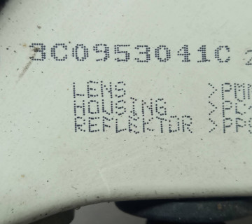 Показчик повороту в бампер VW Passat B6 05-10 лівий жовтий (Depo) 3c0953041c