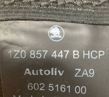 Ремінь безпеки задній лівий SKODA OCTAVIA A5 1z0857447b