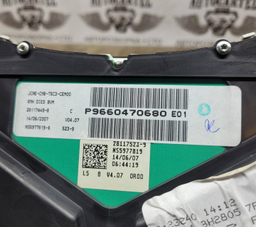 Щиток панель приладів Peugeot 307,1.6 HDI,P9660470680,9660470680
