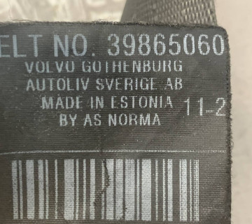 ремінь безпеки передній лівий VOLVO S80 6069365l0e, 39865060