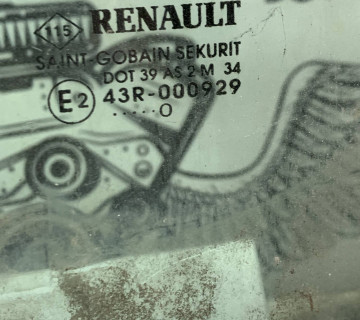 Скло двері переднє ліве Renault Kangoo 2008-2013 43r-000929, 21804847