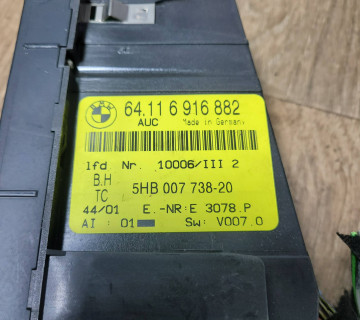5HB00773820 бЛОК КЛІМАТ КОНТЛОЛЯ bmw e46 64116916882