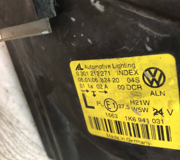 Фара ліва Xenon Volkswagen Golf 5 V Jetta (Фольцваген Гольф) 1K6941031