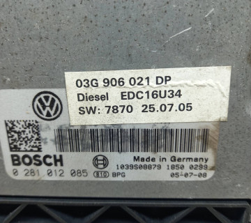 03g906021dp Блок управління двигуном VW Passat B6, 1.9TDi,