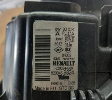 Фара передня ліва Renault clio ІІІ 8200459824