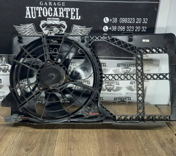 Вентилятор радіатора 7 лопастей в зборі з диффузором Ford Transit 2.0di 2000-2006 1C158C607AF