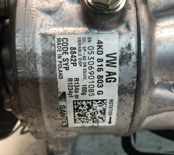 Компресор кондиціонера оригінал 4K0816803G Audi A6 C8