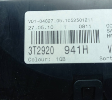 3t2920941h Панель приладів Skoda Superb ii 3t 2.0tdi