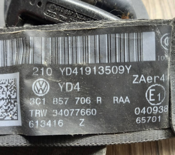 Ремінь безпеки для Volkswagen Passat B7 3C1857706R передній правий