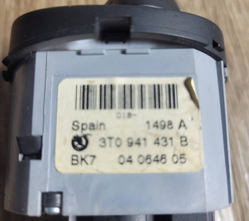 Перемикач світла фар Skoda Superb 2 2009 - 2013, 3T0941431B