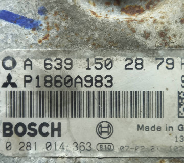 a6391502879 блок управління ECU Mitsubishi Colt 2006,1,5did, p1860a983
