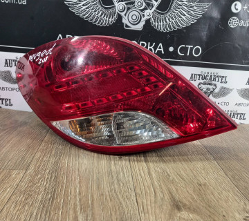 Ліхтар лівий задній PEUGEOT 207 рестайлинг 2009, 9686566080-00
