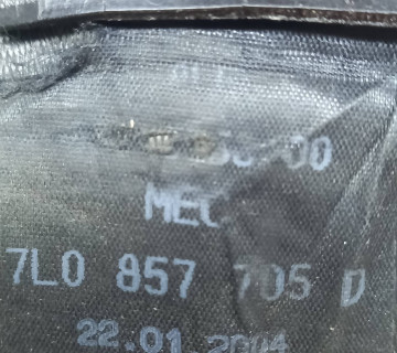 Ремінь безпеки передній лівий з піропатроном VW Touareg 2002-2010 7L0857705D