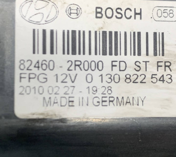 82460-2r000 Моторчик склопідіймача передній правий Hyundai I30 FD 2007-2011